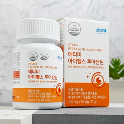 Atomy Eye Health Luaxanthin Lutein Astaxanthin Zeaxanthin 90 Caps 3 Month