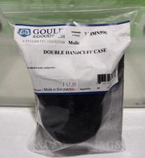 Gould Goodrich XMMN596 Nylon Double Handcuff Case chain/hinged, MidntNavyMolle