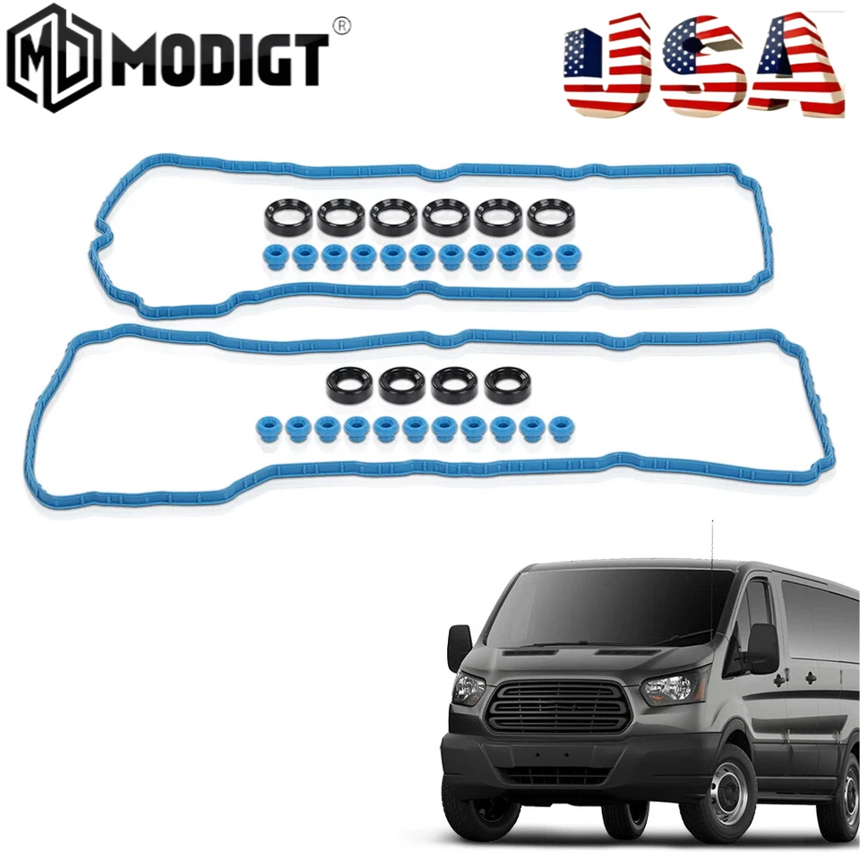 Kit de junta de cubierta de válvula de 4 puertas para Lincoln MKS MKT MKX MKZ 2013-2016 3,7 L V6 Foto 4 de 4