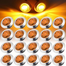 Marker Light 3/4 LED Truck Trailer Round Clea...