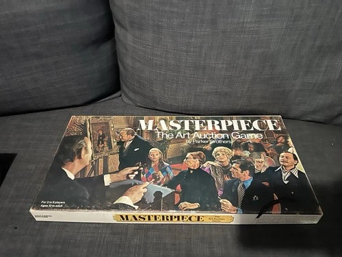 Vtg Masterpiece Art Auction Game Complete Parker Brothers 1970 Please Read Good