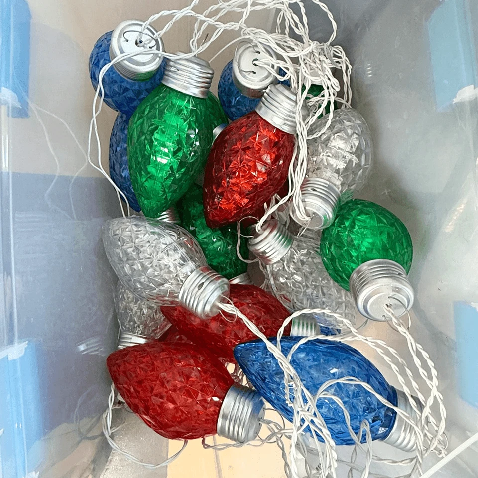 "Luces parpadeantes Philips 4 unidades 9"" grandes luces navideñas de gran tamaño bombilla" Foto 2 de 3