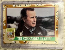 1991 The Commander in Chief George Bush Topps Desert Storm - #1 Trading Card