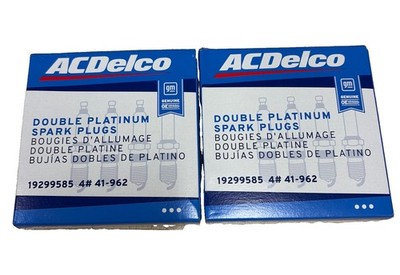 ACDelco 41-962 Double Platinum Spark Plugs, GM 19299585, (8 SPARK PLUGS)