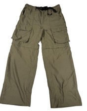 Boy Scouts Of America Pants Youth Large Green Uniform Switchbacks Zip Off Cargo