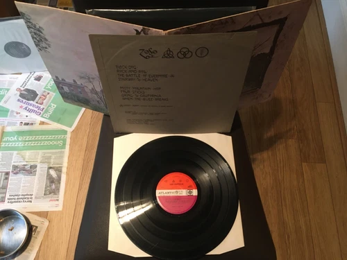 Led Zeppelin 4  -  UK  LP Vinyl Plum  label  A-3 B-3