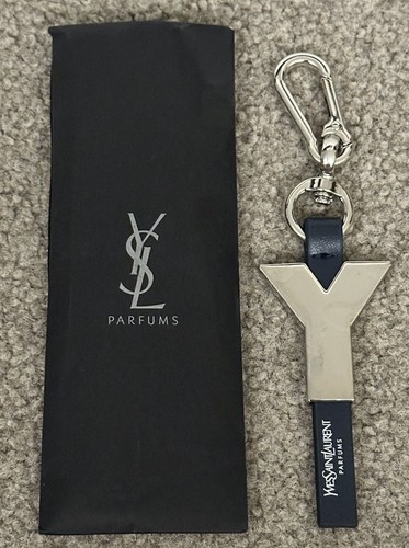 YSL Parfums Stainless Steel Keyring Keychain Bag Tag Collectible Novelty - 第 1/3 張圖片