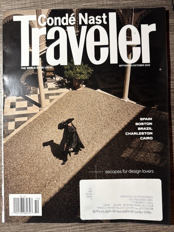 Conde Nast Traveler Magazine - The World Made Local - Sept/Oct 2025