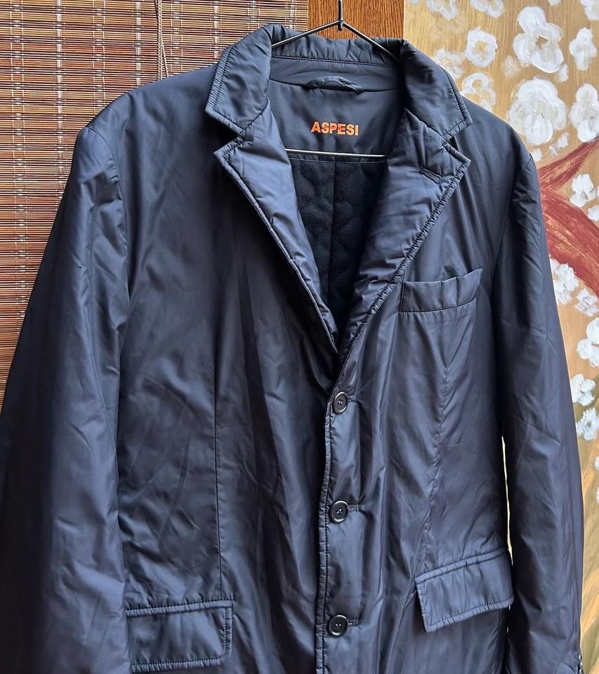 ASPESI Padded Shell Blazer Jacket Lightly Insulated Nylon Size S  - Image 3 of 4