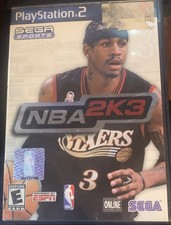 NBA 2K3 (Sony PlayStation 2, 2002) Saga Sports With Booklet