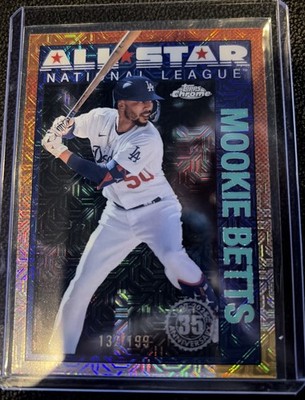 2025 Topps Series 2 Mookie Betts Chrome 1990 Silver Pack /199 Dodgers