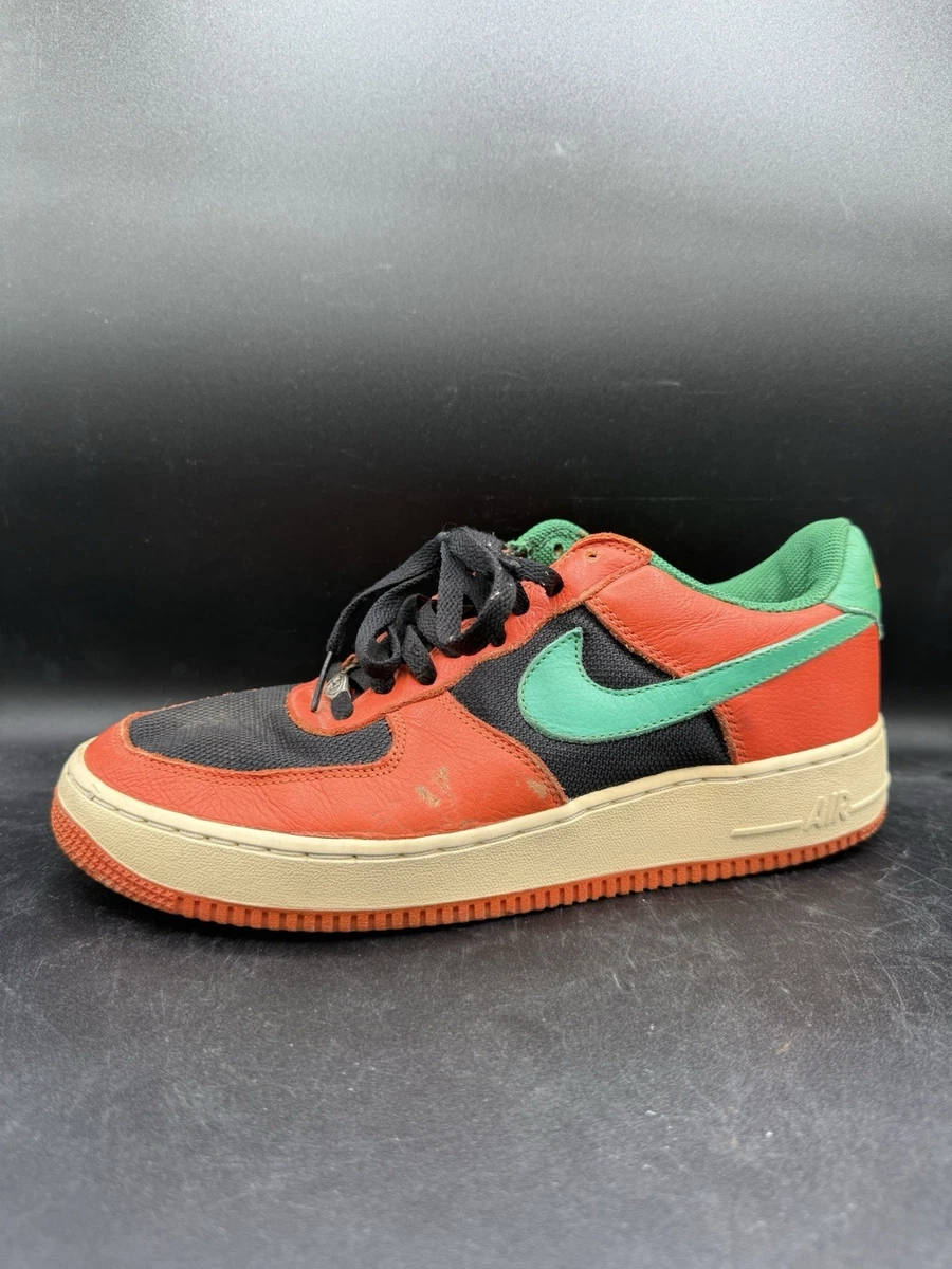 Vintage Nike Air Force 1 Low Carnival Men’s Size 9.0 US Orange Black Green Used Nike Air Force 1 Low Retro Carnival 2017 Orange Black Green  main image 4