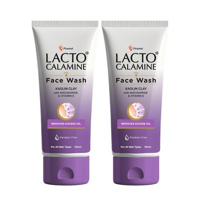 Lacto Calamine Face Wash For Oily Skin |100ml each- Pack of 2 |
