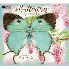 Lang Butterflies 2026 Wall Calendar by Jane Shasky, 13.4'' X 12''
