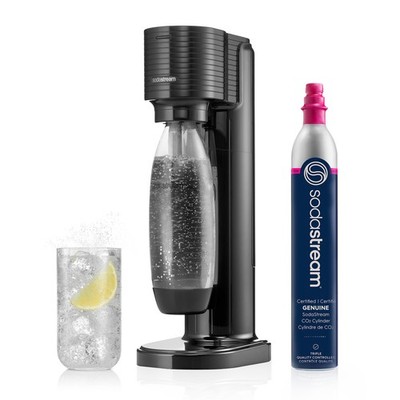 SodaStream Gaia Sparkling Water Maker, Black Soda Maker Kit, 