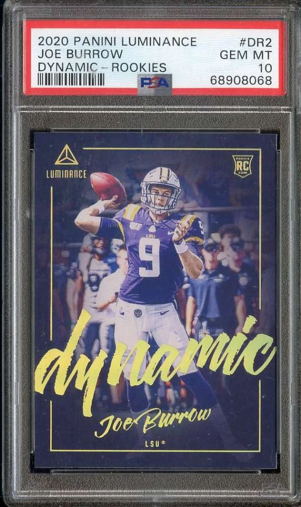 Joe Burrow Panini Luminance Dynamic #DR2 Rookies