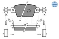 Meyle 025 237 1418 Bremsbelagsatz, Scheibenbremse FüR Chrysler, Fiat, Lancia