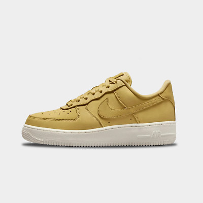 Nike Air Force 1 Premium Beige Brown Creme Saturn Gold Damen Neu AF1