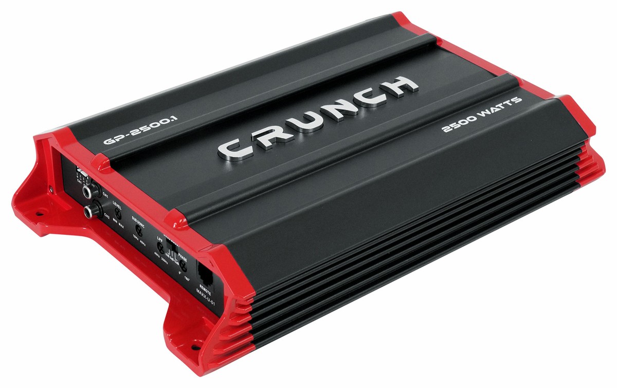 Crunch GP-2500.1 Ground Pounder 2500 Watt Mono Car Audio Amplifier