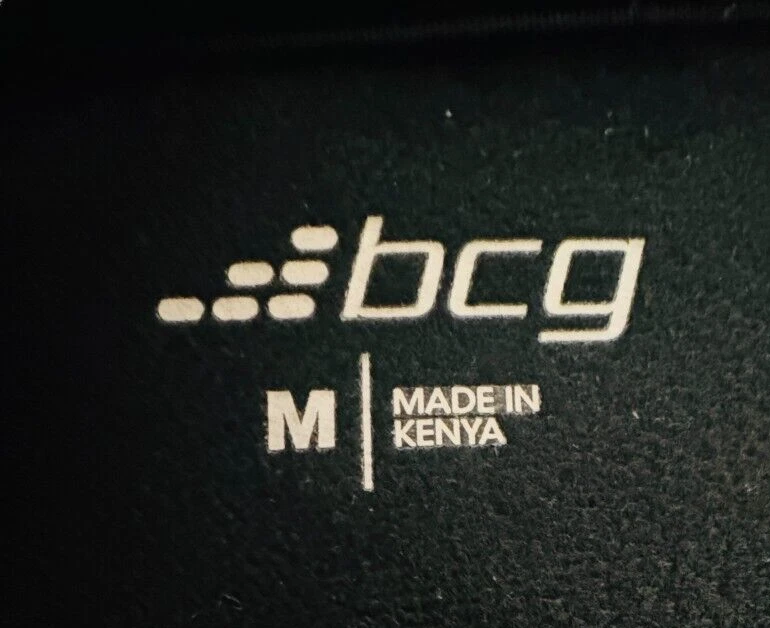 BCG Athletic Jacket - M - Black with White Shoulder Stripe - Light Weight Zip up - Image 3 of 4