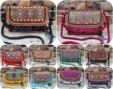 Bag Clutch Embroidery Banjara Sling Patchwork Handmade 10 Pieces Wholesale Lot 