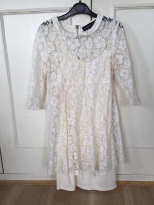 chinese dress ladies Enigma Off-Shoulder Maxi Dress Lace Cream main image 0