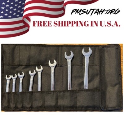RollUp Motorcycle Tool Kit Bag Pouch Pockets Heavy Duty Metric Wrench Set Tools