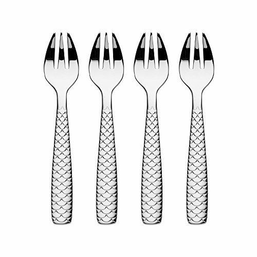 Alessi - Colombina Fish collection - FM23/36S4 Oyser & Clam Forks (4 Pieces)
