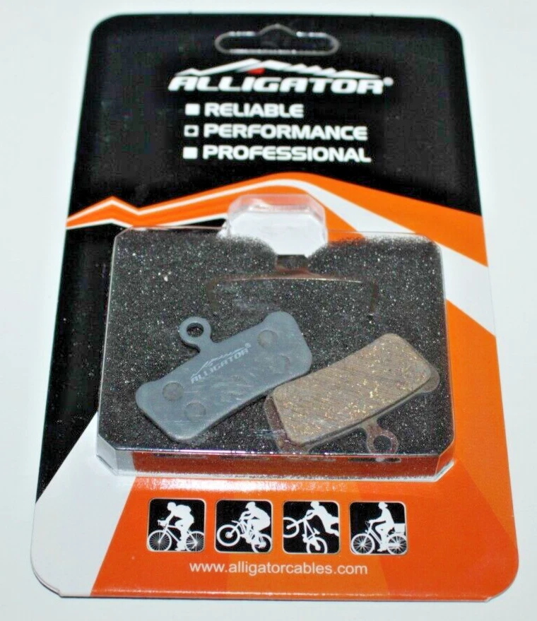 Pastillas de freno de disco semimetálicas Alligator Avid X0 Trail ¡Envío gratuito a EE. UU.! Foto 2 de 4