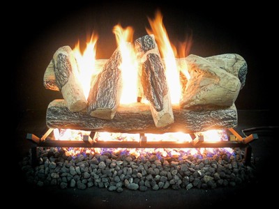 24 30 Dreffco Rainier Premium Quality Vented Gas Log Kit With