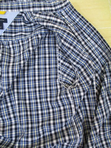 boys TOMMY HILFIGER long sleeve button shirt cotton size 7 blue and white plaid - Picture 7 of 11