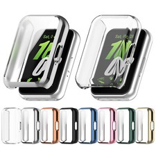 TPU Bumper Full Screen Protector Case Cover For Samsung Galaxy Fit3 SM-R390 