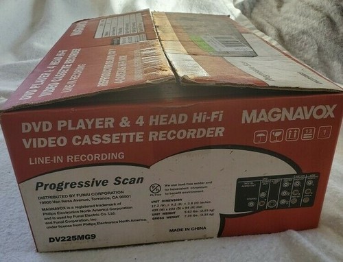 Magnavox DV225MG9 DVD-Player & 4-Kopf HiFi VHS Recorder Videorecorder Kombi NEU IN BOX - Bild 3 von 4