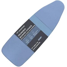 Small Ironing Board Cover and Pad 12.5 x 30, Elastic Edge, 12.5" x 30" Blue