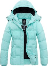 Wantdo Women's Hooded Warm Winter Coat Quilted Thicken Puffer Jacket With Remova