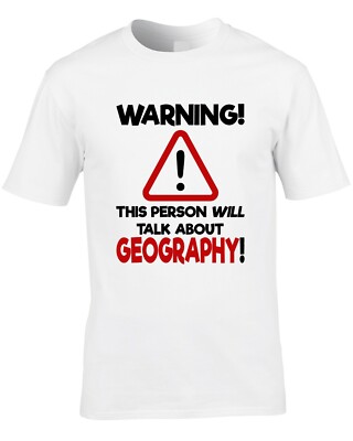 Geographie Herren T-Shirt lustig Geograph Lehrer Fach Dozent coole Geschenkidee