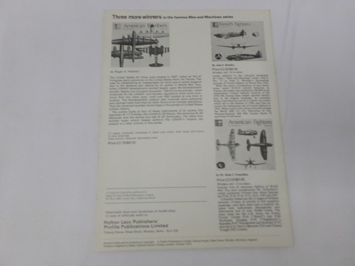 Vintage Flugzeug Profil Publikationen PZLP 37 Los # 258 von Jerzy B Cynk - Bild 2 von 6
