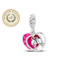 Dije de pareja besándose para pulsera, dije de pareja, dije de corazón