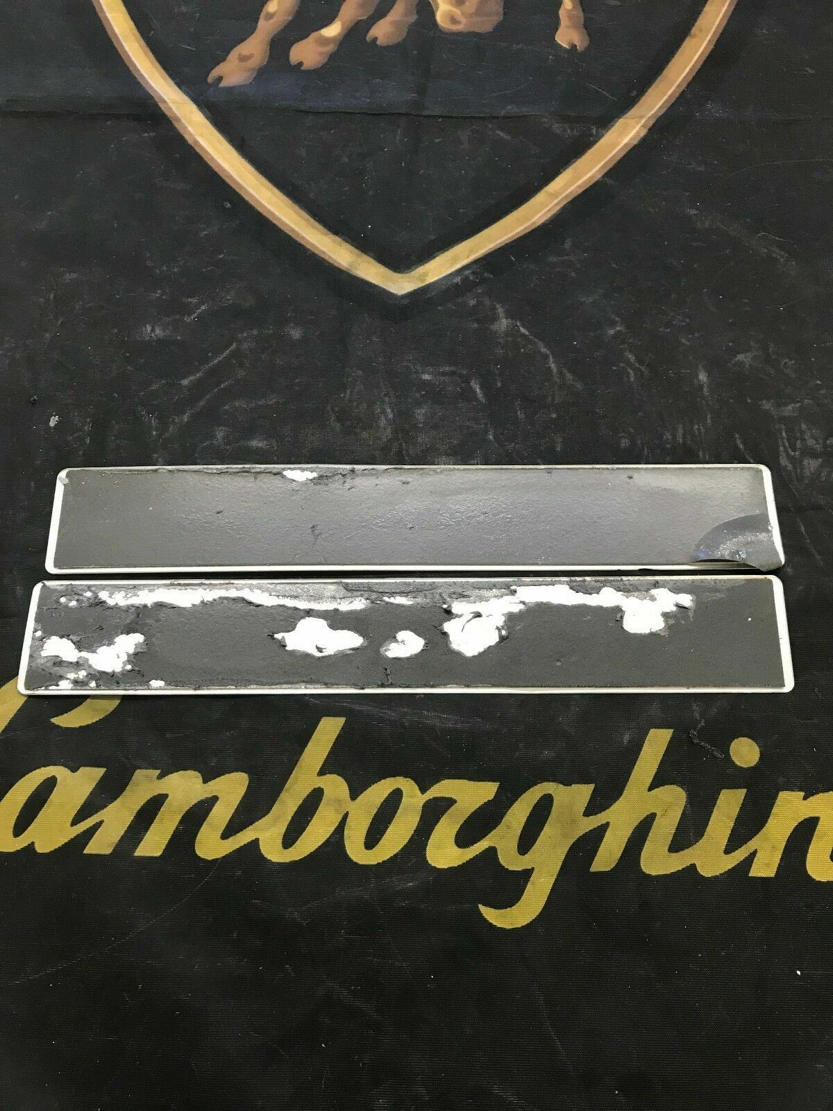LAMBORGHINI GALLARDO DOOR SILL SCUFF PLATE SET OEM 400853373