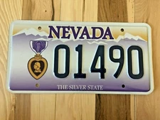 Nevada Purple Heart License Plate