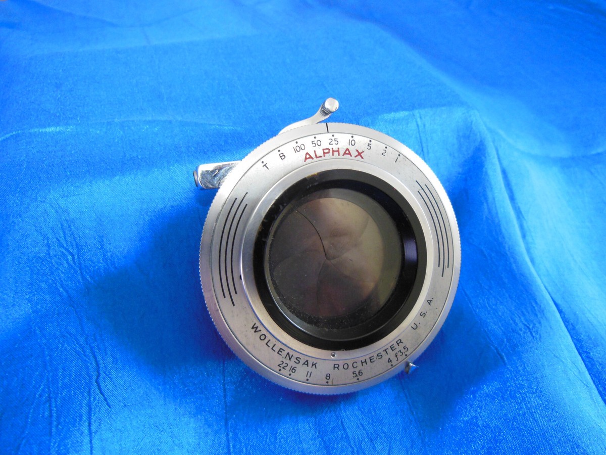 Alphax Wollensak Rochester Lens f:3.5 Shutter Excellent Alphax Wollensak Rochester Lens f:3.5 Shutter Excellent