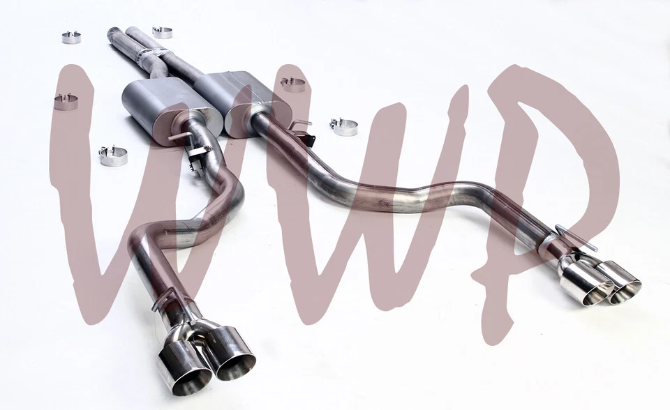 Dual 3" CatBack Exhaust X Pipe System 15-23 Challenger SRT Scat Pack & Hellcat - Image 2 of 3