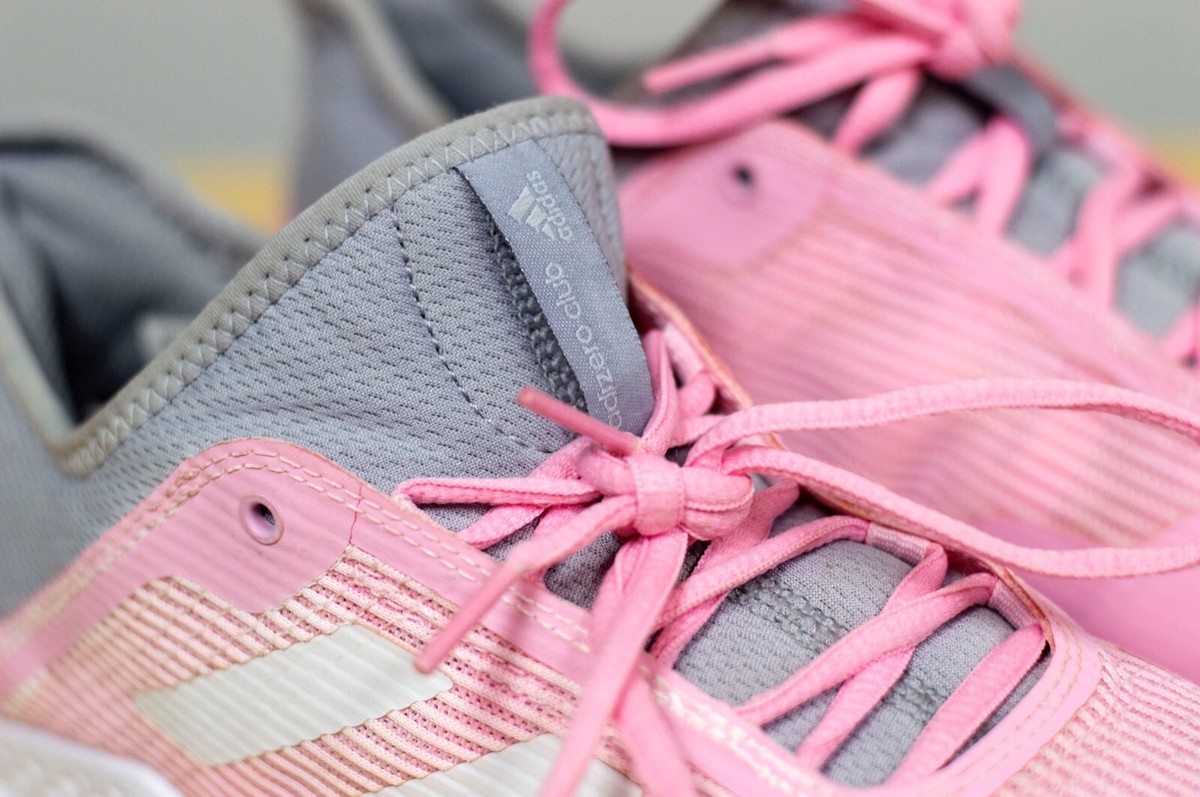 Adidas Womens AdiZero Club CG6362 Pink White Running Shoes