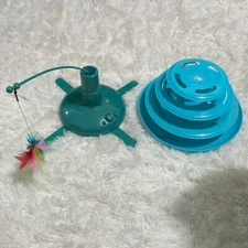 Kawaii cute interactive set of two cat kitten toys bundle unisex