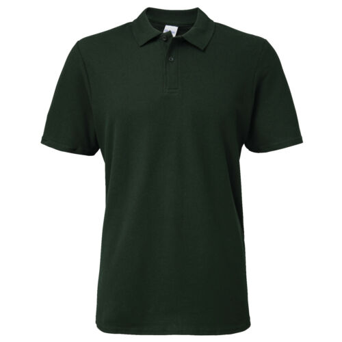 Mens Pique Polo Shirt Short Sleeve Collar Top Gildan Softstyle Cotton Work Wear - Picture 17 of 24