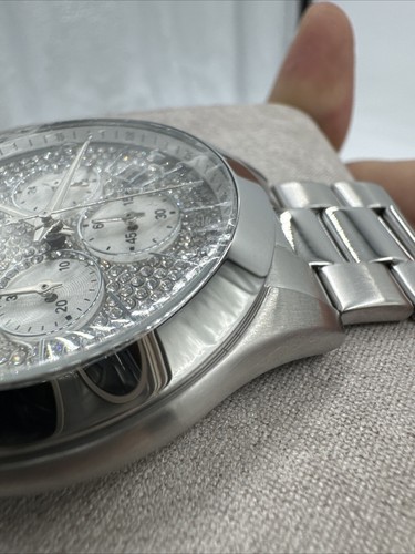 Michael Kors Zirconia Quartz Watch Analog Stainless Steel Mk-8910 New, Scratches - Picture 6 of 11