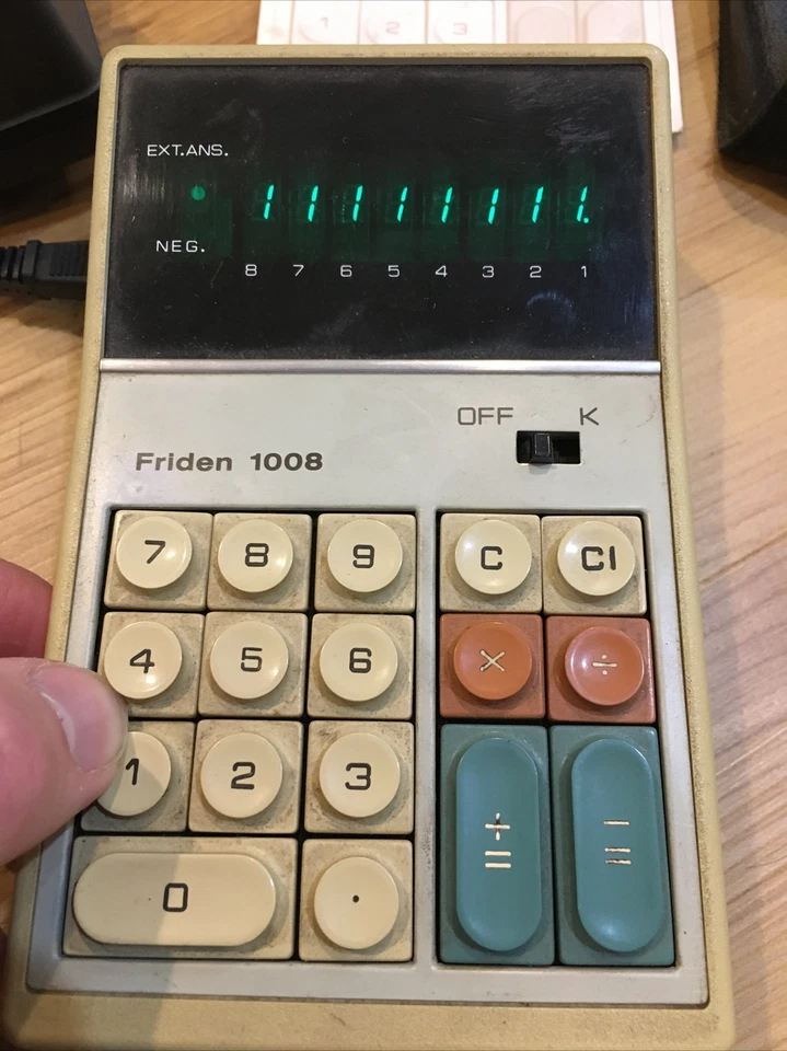 VTG Singer Friden 1008 Digital Electronic Calculator Shop Desktop Japan Tested! - Image 4 of 4