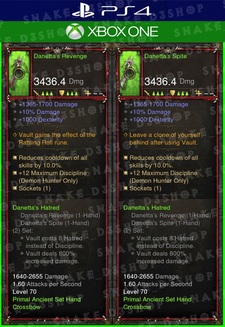 Oggetti Digitali Diablo 3 Per PS4/Xbox One: 3x Blade Of Prophecy Per Crociato (non Stagionale)