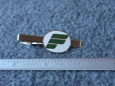 FRONTIER AIRLINES CURRENT GREEN F STYLE LOGO TIE BAR.