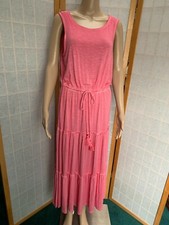 Knox Rose  Pink  ~Size M~Tank Tiered Dress Pink Boho ~Sleeveless~